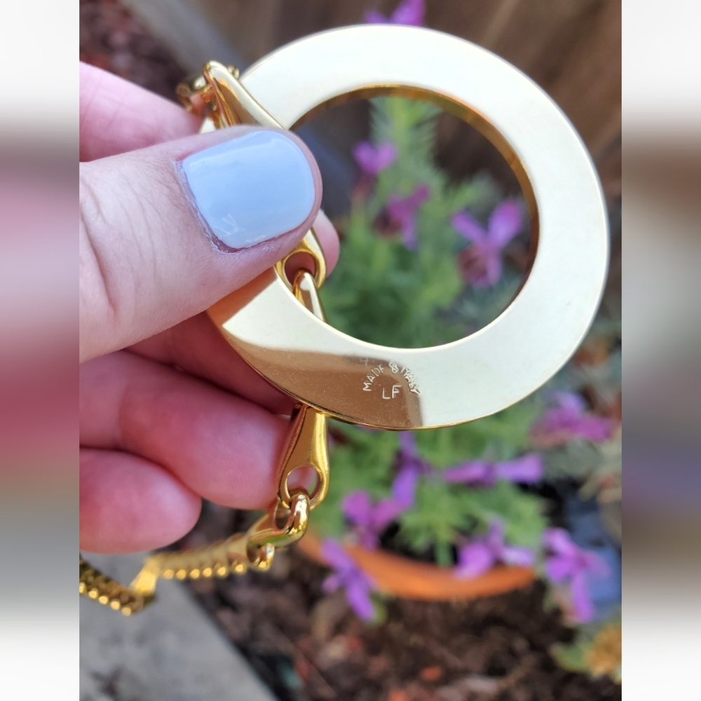 Celine Gold Chain Pendant Necklace LF - Picture 2 of 6